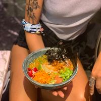 Hawaian bowl at Winners Vegan Restaurant in Athens