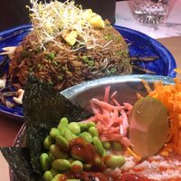 Two fab rice dishes at Winners Vegan Restaurant in Athens