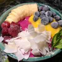 pitaya bowl at Winners Vegan Restaurant in Athens