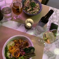 Diner  at Winners Vegan Restaurant in Athens