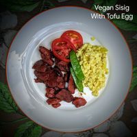 Vegan Sisig at H Cafe and Events Place in Quezon City