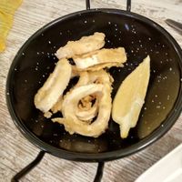 Vegan Calamari.  at El Jardi in Mataro