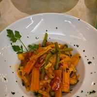Delicious vegetable tagliatelle (vegetarian) at Al Corner in Venice