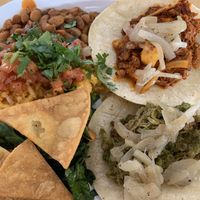 Special taco plate: one al pastor taco, one Cuban taco! at La Chaiteria in Tucson