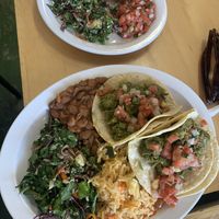 Cuban Tacos and tamale  at La Chaiteria in Tucson