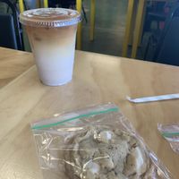 Vegan smore cookies and horchata latte  at La Chaiteria in Tucson