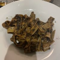 Black truffle pasta  at La Grotta Di Ulisse in Taormina