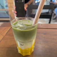 Matcha, soy and mango! at Matcha Café in Dakar
