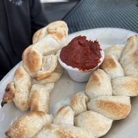 Breadsticks without oil and garlic. Yummmm  at Moonlight Pizza & Brewpub in Salida