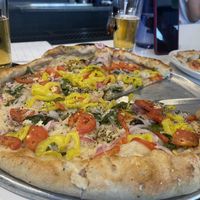 Venus (vegan) pizzaa  at Moonlight Pizza & Brewpub in Salida
