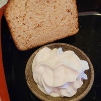 Lemon cake + chantilly. at Itadakizen Paris in Paris