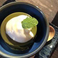 Panacotta matcha  at Itadakizen Paris in Paris