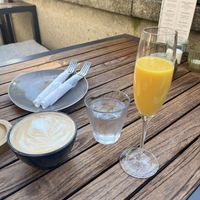 Organensaft, Cappuccino mit Hafermilch  at ProLi in Passau