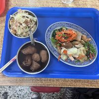 Tofu skin soup was tasty!  at Miào Hòu SùShí 廟後素食  in Tainan