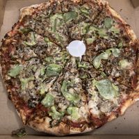 Vegan Delight pizza to go   at Venezia's in Tempe
