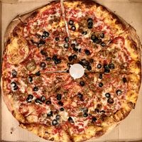 Vegan sausage and olive #Veganuary at Venezia's in Phoenix