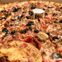 Vegan sausage and olive #Veganuary at Venezia's in Phoenix