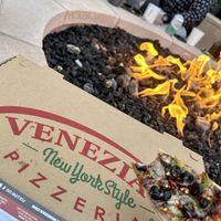 Fireside pizza.  Nothing more needed!  at Venezia's in Phoenix