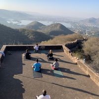 Yoga and pranayama classes  at Cafe Veda in Jaipur