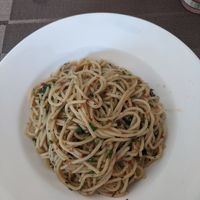 Aglio pasta (vegan) at Cafe Veda in Jaipur