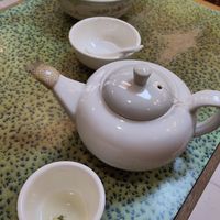 Tea was included. I like the detail with the water hose on the end 😂 at Po Lin Yuen 寶蓮苑素食 - Sai Ying Pun in Hong Kong Island