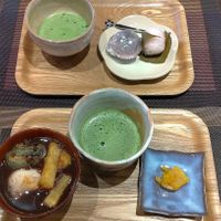 Manju Set and Zenzai Set at Abe Manju Ten in Fukuoka