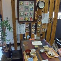 Japanese menu only but with lost of pictures. at Abe Manju Ten in Fukuoka