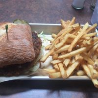 Black bean burger  at New Holland Brewing in Holland