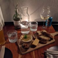 Hummus and cashew cheese at Amani in Leederville