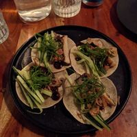 Duck (mushroom) tacos at Amani in Leederville