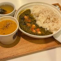 Curry and soup set at Soup Stock Tokyo - Lumine Shinjuku in Tokyo