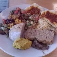 Pizza, Salat, Brot & Aufstrich at Veganer Mitbring-Brunch in Unna