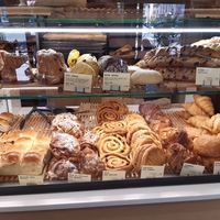 Selection of croissants, buns etc. at Land & Monkeys - Beaumarchais in Paris