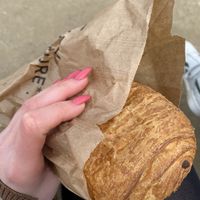 A vegan pain au chocolat🤯  at Land & Monkeys - Beaumarchais in Paris