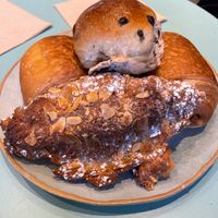 Almond Croissant at Land & Monkeys - Beaumarchais in Paris