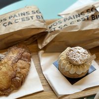 It's been so long, I think the one pastry is like a bear claw    at Land & Monkeys - Beaumarchais in Paris