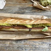 Bacon mimosa sandwich  at Land & Monkeys - Beaumarchais in Paris