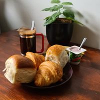 Brought the pastries back home at Land & Monkeys - Beaumarchais in Paris