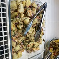 Potato salad - amazing flavors!  at Land & Monkeys - Beaumarchais in Paris