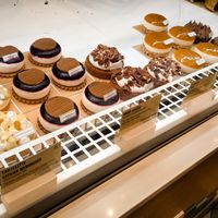 Some of the cakes and pastries of the day at Land & Monkeys -- Beaumarchais at Land & Monkeys - Beaumarchais in Paris