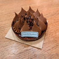 One of several types of Chocolate Tartes at Land & Monkeys -- Beaumarchais
 at Land & Monkeys - Beaumarchais in Paris
