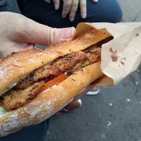 Fermière baguette sandwich at Land & Monkeys - Beaumarchais in Paris