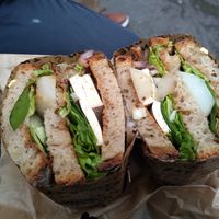 Umami sourdough sandwich at Land & Monkeys - Beaumarchais in Paris