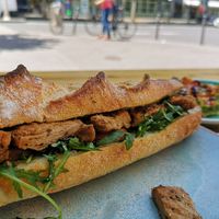 "chicken" mayo sandwich at Land & Monkeys - Beaumarchais in Paris