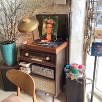 Vinyl  at Maison Bleue in Lablachere