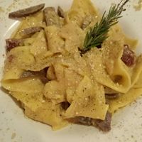 Parpadelle al carbonara  at Al Sanpietrino Trattoria in Lisbon