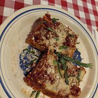 Lasagne at Al Sanpietrino Trattoria in Lisbon