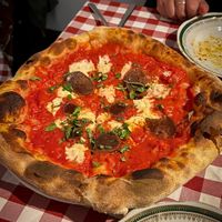 Pepperoni pizza at Al Sanpietrino Trattoria in Lisbon