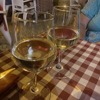 Portuguese white wine  at Al Sanpietrino Trattoria in Lisbon
