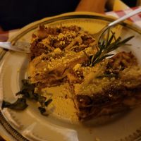 Lasagne at Al Sanpietrino Trattoria in Lisbon